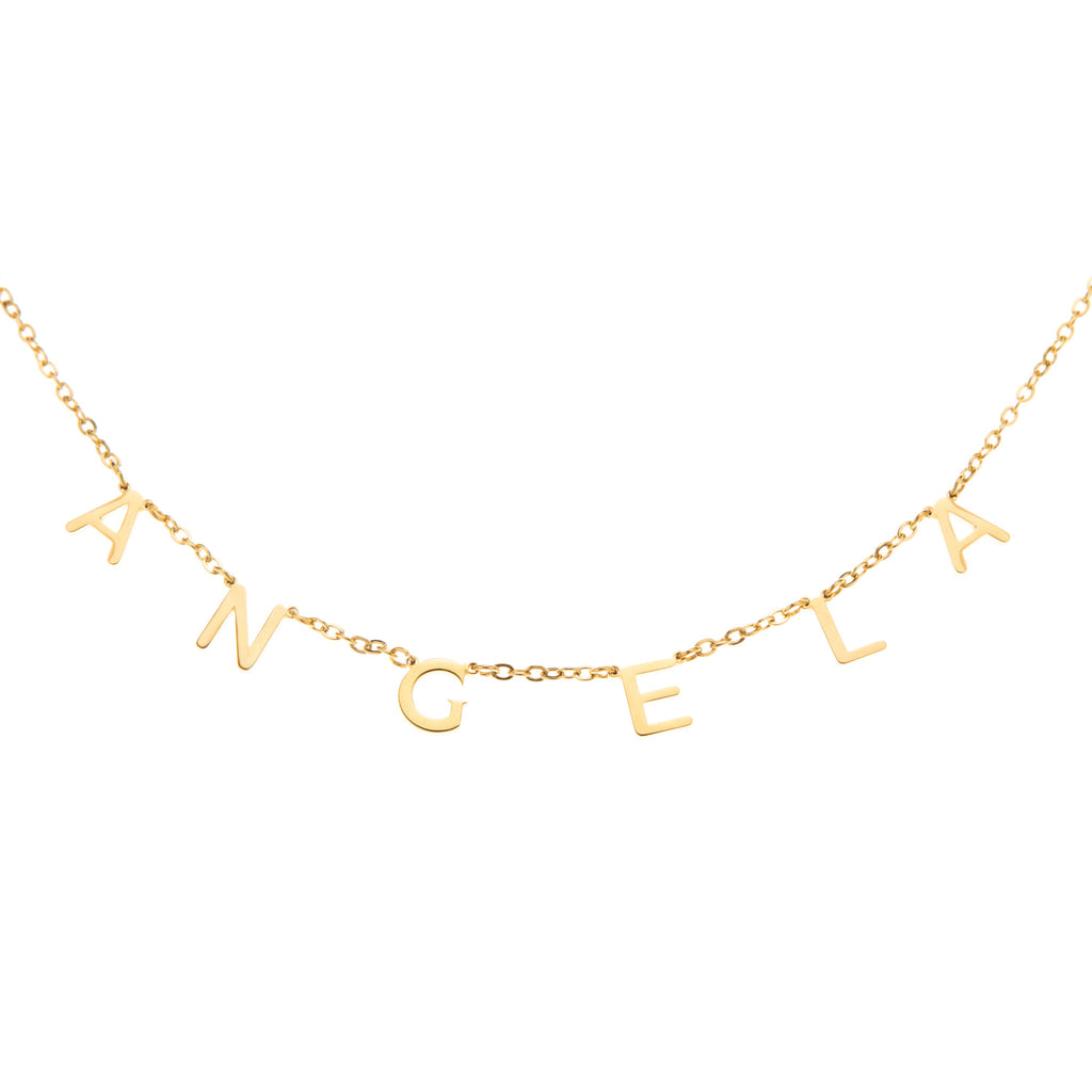 Initialen Choker Halskette