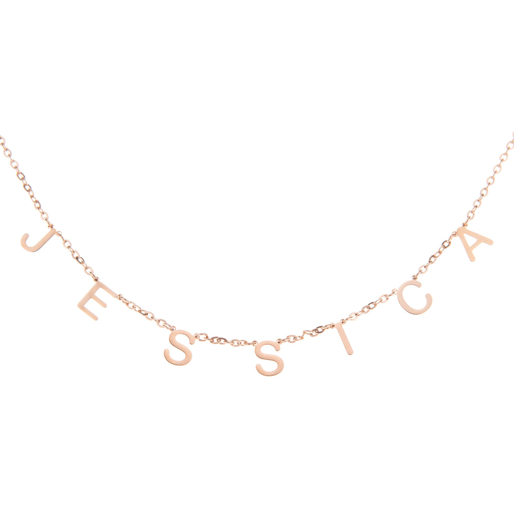 Initialen Choker Halskette