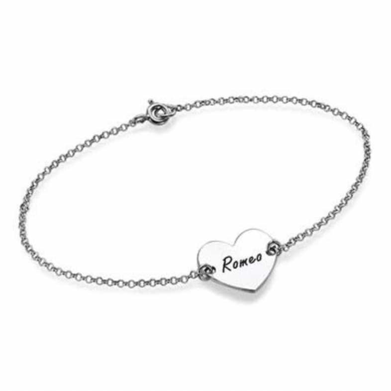 Personalisierbares Paar-Herz-Armband