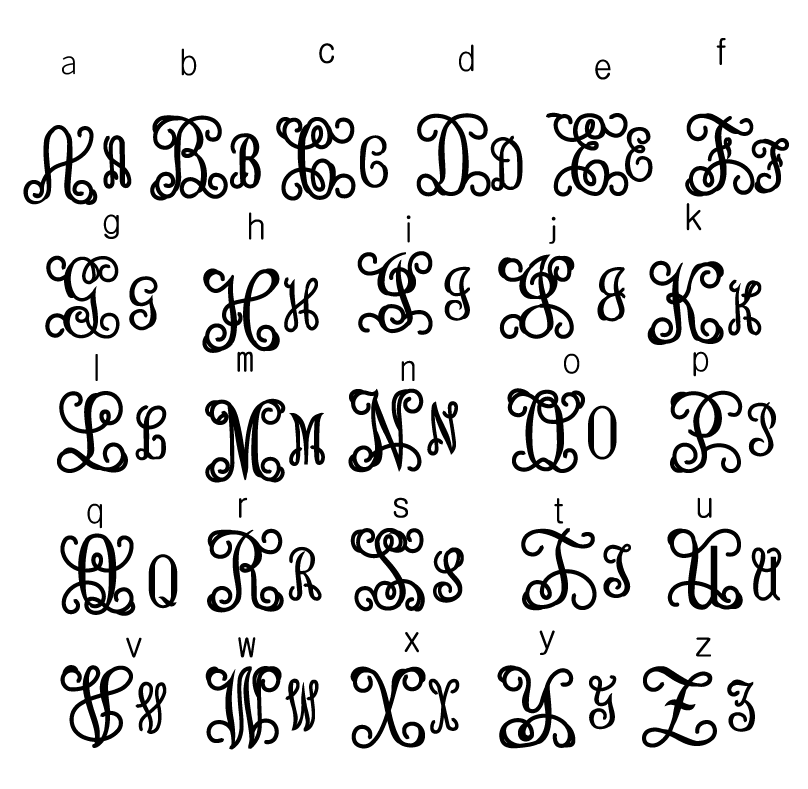 Personalisierbarer Monogramm Anhänger
